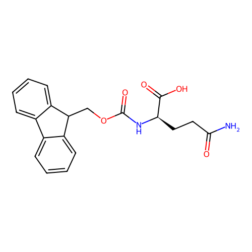 N2-[(9H-Fluoren-9-ylmethoxy)carbonyl]-D-glutamine structure