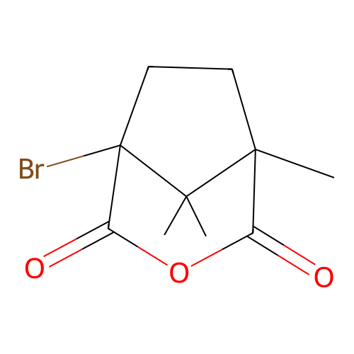 1-Bromo-5,8,8-trimethyl-3-oxabicyclo[3.2.1]octane-2,4-dione structure