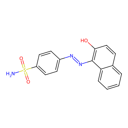 4-[(2-Hydroxynaphthyl)diazenyl]benzenesulfonamide structure