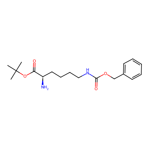 (R)-tert-Butyl2-amino-6-(((benzyloxy)carbonyl)amino)hexanoate structure
