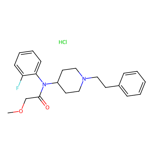 Ocfentanil hydrochloride structure