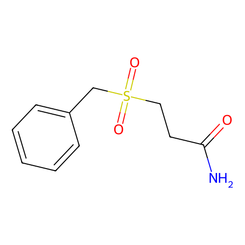 3-(Benzylsulfonyl)propanamide structure