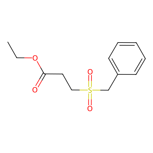 Ethyl 3-(benzylsulfonyl)propionate structure