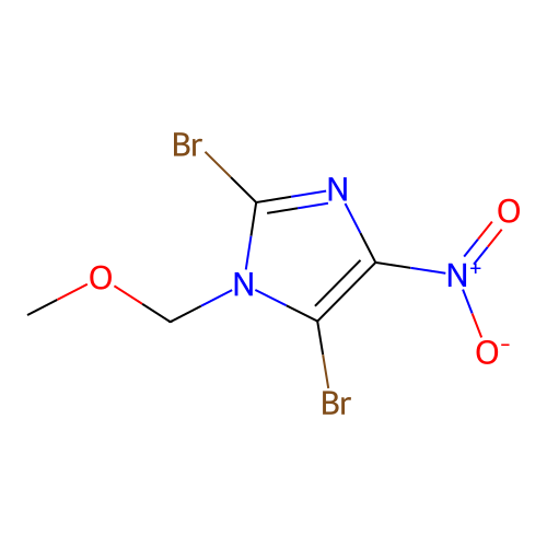 2,5-Dibromo-1-methoxymethyl-4-nitroimidazole structure