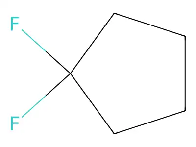1,1-Difluorocyclopentane structure