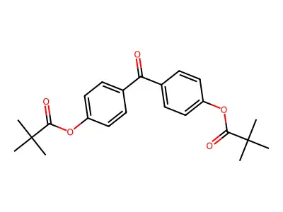 4,4'-Bis(trimethylacetoxy)benzophenone structure