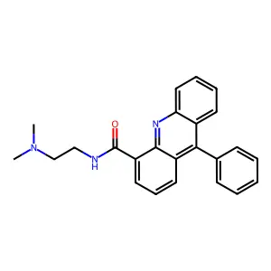 4-Acridinecarboxamide, N-[2-(dimethylamino)ethyl]-9-phenyl- structure