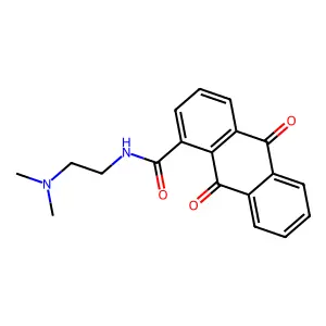 9,10-Dihydro-N-(2-(dimethylamino)ethyl)-9,10-dioxo-1-anthracenecarboxamide structure