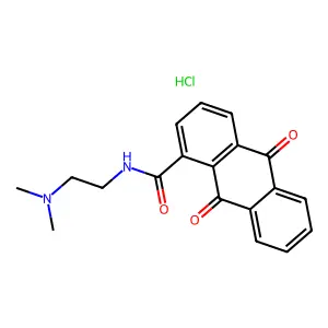N-(2-Dimethylaminoethyl)-9,10-dihydro-9,10-dioxo-1-anthracenecarboxamide hydrochloride structure