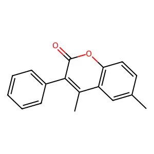 4,6-Dimethyl-3-phenylchromen-2-one structure