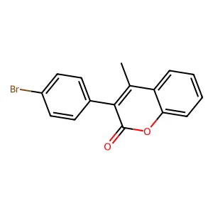 3-(4-Bromophenyl)-4-methylchromen-2-one structure