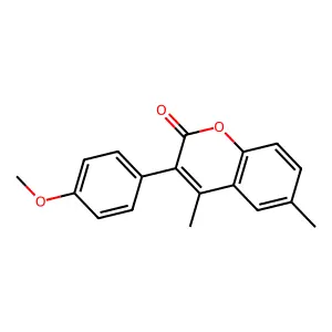3-(4-Methoxyphenyl)-4,6-dimethylchromen-2-one structure
