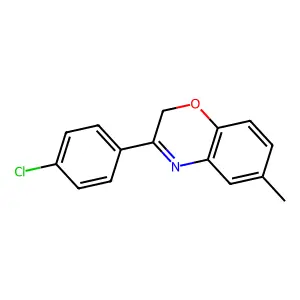 3-(4-chlorophenyl)-6-methyl-2H-1,4-benzoxazine structure