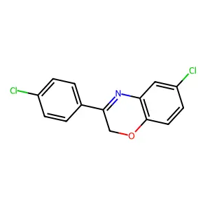 6-chloro-3-(4-chlorophenyl)-2H-1,4-benzoxazine structure