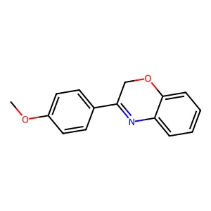 3-(4-methoxyphenyl)-2H-1,4-benzoxazine structure