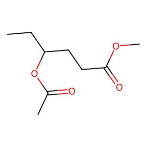 Hexanoic acid, 4-(acetyloxy)-, methyl ester structure