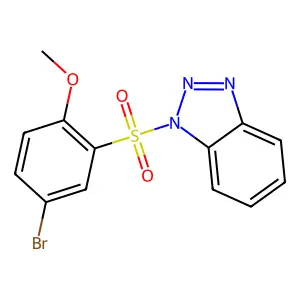 1-(5-Bromo-2-methoxyphenyl)sulfonylbenzotriazole structure