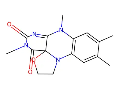 4a,5-Epoxyethano-3-methyl-4a,5-dihydrolumiflavin structure