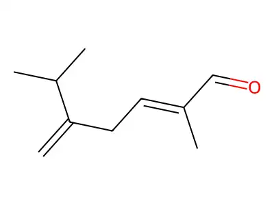 cis-2-Methyl-5-isopropylhexa-2,5-dienal structure