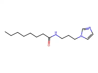 N-[3-(1H-imidazol-1-yl)propyl]octanamide structure