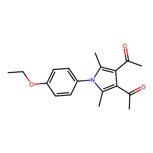 1-[4-Acetyl-1-(4-ethoxyphenyl)-2,5-dimethylpyrrol-3-yl]ethanone structure