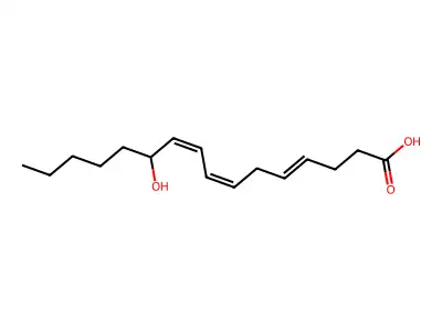 11-Hydroxyhexadeca-4,7,9-trienoic acid structure