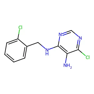 5-Amino-4-chloro-6-o-chlorobenzylaminopyrimidine structure