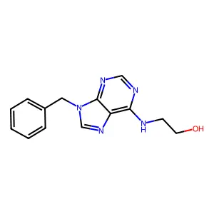 2-[(9-Benzylpurin-6-yl)amino]ethanol structure