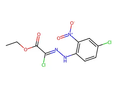 Ethyl 2-chloro-2-[(4-chloro-2-nitrophenyl)hydrazinylidene]acetate structure
