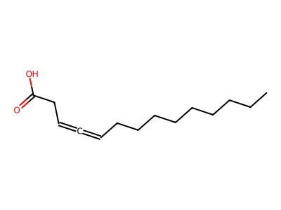3,4-Tetradecadienoic acid structure