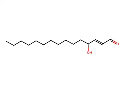 4-Hydroxypentadec-2-enal structure