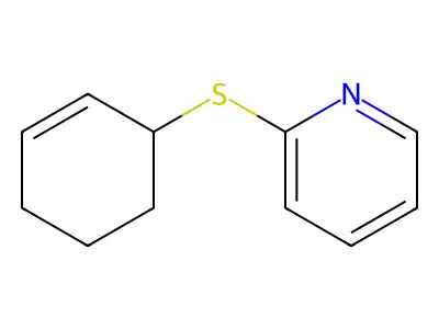 Pyridine, 2-(2-cyclohexen-1-ylthio)- structure