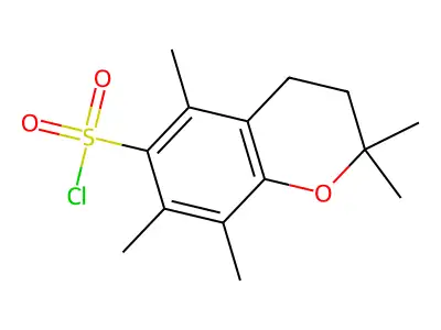 2,2,5,7,8-Pentamethyl-chromane-6-sulfonyl chloride structure