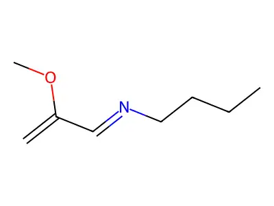 1-Butanamine, N-(2-methoxy-2-propenylidene)- structure