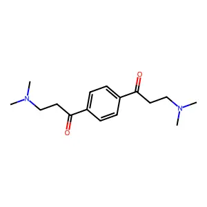 1-Propanone, 1,1'-(1,4-phenylene)bis[3-(dimethylamino)- structure