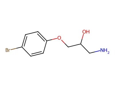 1-Amino-3-(4-bromophenoxy)propan-2-ol structure
