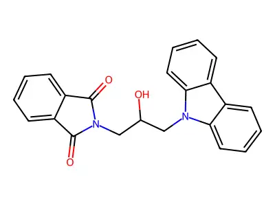 2-(3-Carbazol-9-yl-2-hydroxypropyl)isoindole-1,3-dione structure