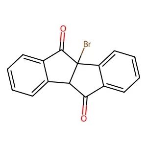 4B-Bromo-4B,5,9B,10-tetrahydroindeno(2,1-A)indene-5,10-dione structure