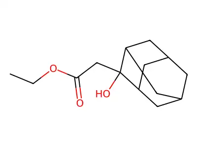 Ethyl (2-hydroxy-2-adamantyl)acetate structure
