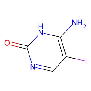 6-Amino-5-iodo-2(1H)-pyrimidinone structure