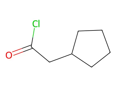 Cyclopentylacetyl chloride structure