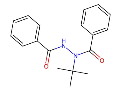 1,2-Dibenzoyl-1-(tert-butyl)hydrazine structure
