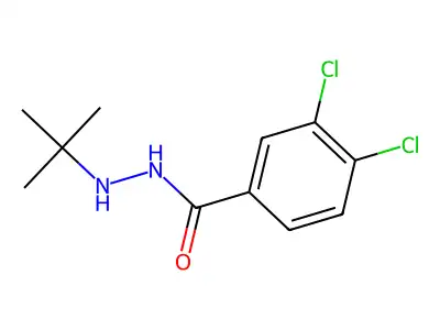 3,4-Dichlorobenzoic acid tert-butylhydrazide structure