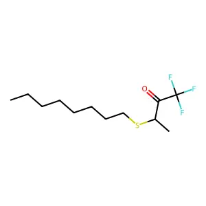 1,1,1-Trifluoro-3-octylthiobutan-2-one structure