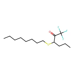 1,1,1-Trifluoro-3-octylthiohexan-2-one structure