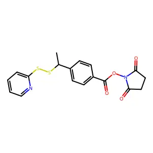 4-Succinimidyloxycarbonyl-alpha-methyl-alpha(2-pyridyldithio)toluene structure
