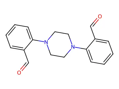 Benzaldehyde, 2,2'-(1,4-piperazinediyl)bis- structure