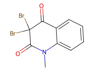 2,4(1H,3H)-Quinolinedione, 3,3-dibromo-1-methyl- structure