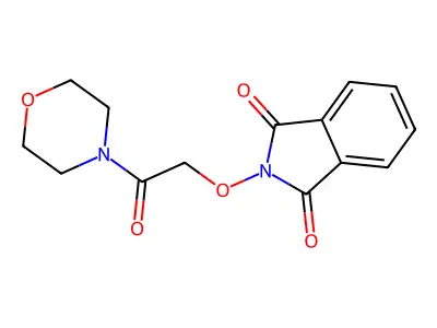2-(2-Morpholin-4-yl-2-oxoethoxy)isoindole-1,3-dione structure