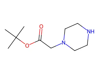 tert-Butyl 2-piperazinoacetate structure